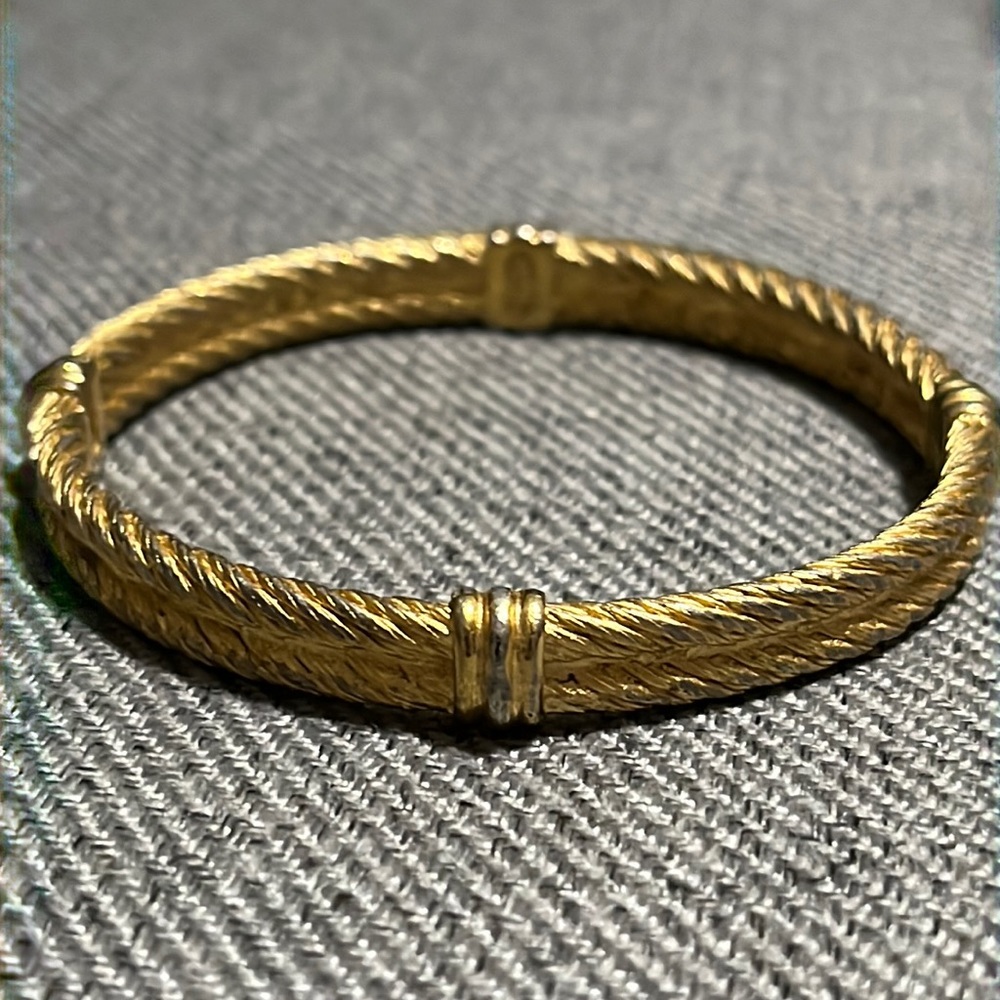 LOWER PRICE!!  Vintage Christian Dior Hard  Bangle Bracelet